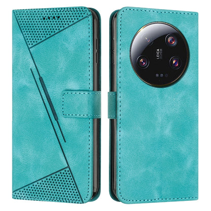 Xiaomi 13 Ultra Dream Triangle Leather Wallet Phone Case with Lanyard, Card Slot, Cash Compartment, Foldable Kickstand, Shockproof PU TPU Protective Cover
