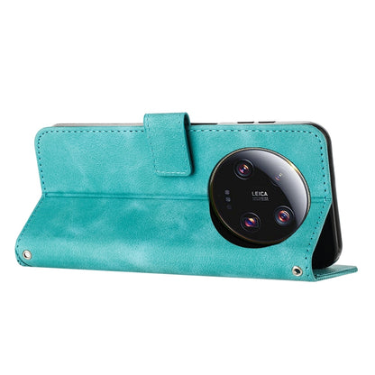 Xiaomi 13 Ultra Dream Triangle Leather Wallet Phone Case with Lanyard, Card Slot, Cash Compartment, Foldable Kickstand, Shockproof PU TPU Protective Cover
