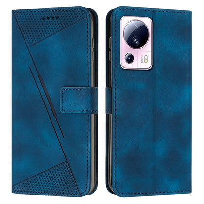 Xiaomi 13 Lite Dream Triangle Leather Wallet Phone Case with Lanyard, Card Slot, Cash Compartment, Foldable Kickstand, Shockproof PU TPU Protective Cover