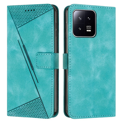 Xiaomi 13 Pro Dream Triangle Leather Wallet Phone Case with Lanyard, Card Slot, Cash Compartment, Foldable Kickstand, Shockproof PU TPU Protective Cover
