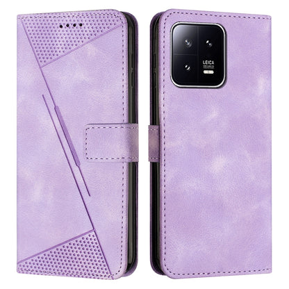 Xiaomi 13 Pro Dream Triangle Leather Wallet Phone Case with Lanyard, Card Slot, Cash Compartment, Foldable Kickstand, Shockproof PU TPU Protective Cover