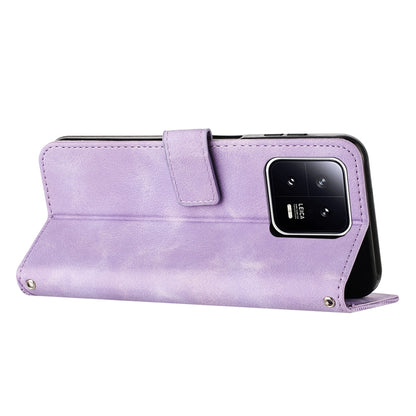Xiaomi 13 Pro Dream Triangle Leather Wallet Phone Case with Lanyard, Card Slot, Cash Compartment, Foldable Kickstand, Shockproof PU TPU Protective Cover