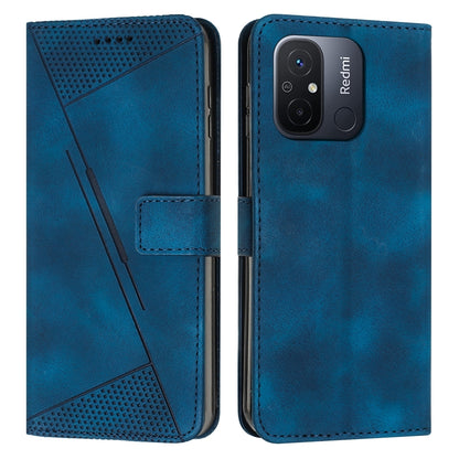 Xiaomi Redmi 11A Dream Triangle Leather Wallet Phone Case with Lanyard, Card Slot, Cash Compartment, Foldable Kickstand, Shockproof PU TPU Protective Cover