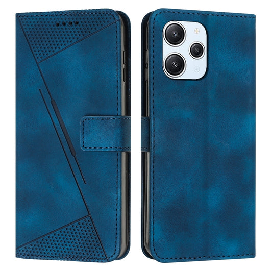 Xiaomi Redmi 12 4G Dream Triangle Leather Wallet Phone Case with Lanyard, Card Slot, Cash Compartment, Foldable Kickstand, Shockproof PU TPU Protective Cover
