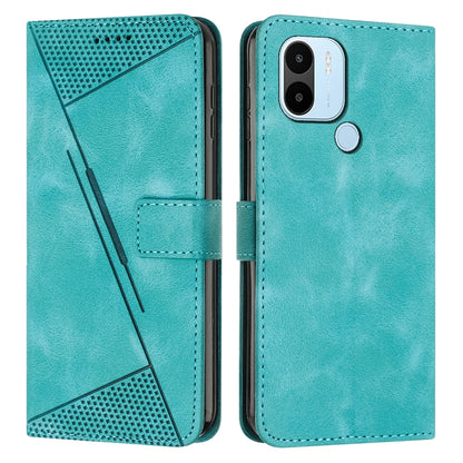 Xiaomi Redmi A2+ Dream Triangle Leather Wallet Phone Case with Lanyard, Card Slot, Cash Compartment, Foldable Kickstand, Shockproof PU TPU Protective Cover