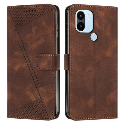 Xiaomi Redmi A2+ Dream Triangle Leather Wallet Phone Case with Lanyard, Card Slot, Cash Compartment, Foldable Kickstand, Shockproof PU TPU Protective Cover