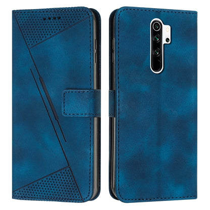 Xiaomi Redmi Note 8 Pro Dream Triangle Leather Wallet Phone Case with Lanyard, Card Slot, Cash Compartment, Foldable Kickstand, Shockproof PU TPU Protective Cover