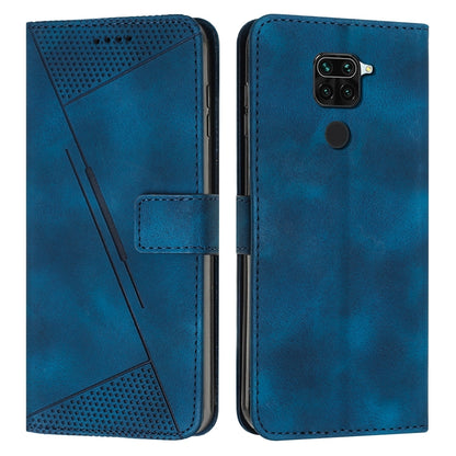 Xiaomi Redmi 10X Dream Triangle Leather Wallet Phone Case with Lanyard, Card Slot, Cash Compartment, Foldable Kickstand, Shockproof PU TPU Protective Cover