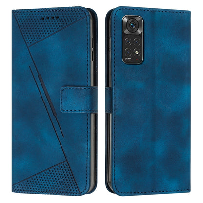 Xiaomi Redmi Note 11S Dream Triangle Leather Wallet Phone Case with Lanyard, Card Slot, Cash Compartment, Foldable Kickstand, Shockproof PU TPU Protective Cover