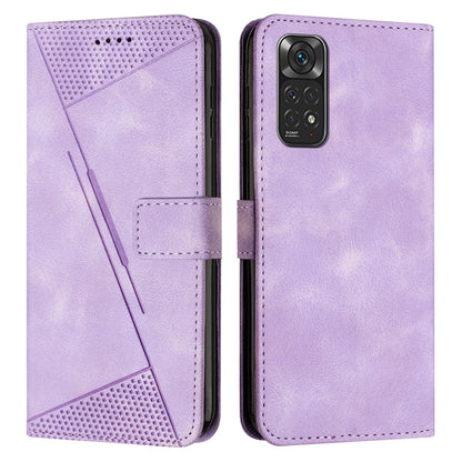Xiaomi Redmi Note 11S Dream Triangle Leather Wallet Phone Case with Lanyard, Card Slot, Cash Compartment, Foldable Kickstand, Shockproof PU TPU Protective Cover