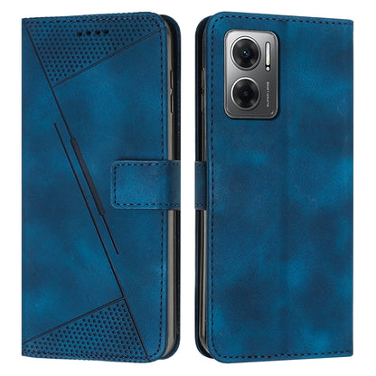 Xiaomi Redmi Note 10 5G 2022 Dream Triangle Leather Wallet Phone Case with Lanyard, Card Slot, Cash Compartment, Foldable Kickstand, Shockproof PU TPU Protective Cover