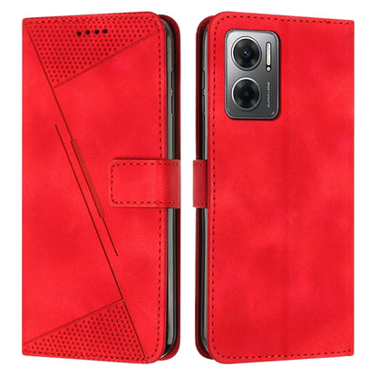 Xiaomi Redmi Note 11E Dream Triangle Leather Wallet Phone Case with Lanyard, Card Slot, Cash Compartment, Foldable Kickstand, Shockproof PU TPU Protective Cover