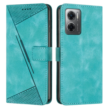 Xiaomi Redmi Note 11E Dream Triangle Leather Wallet Phone Case with Lanyard, Card Slot, Cash Compartment, Foldable Kickstand, Shockproof PU TPU Protective Cover