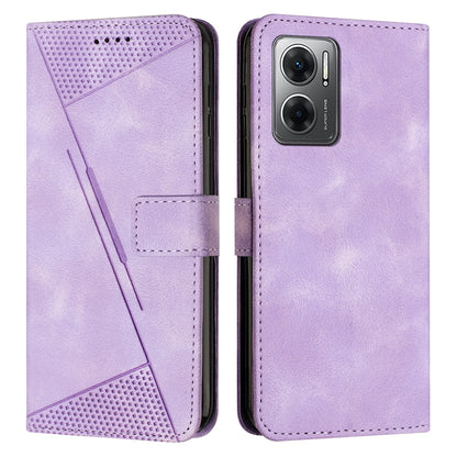 Xiaomi Redmi Note 10 5G 2022 Dream Triangle Leather Wallet Phone Case with Lanyard, Card Slot, Cash Compartment, Foldable Kickstand, Shockproof PU TPU Protective Cover