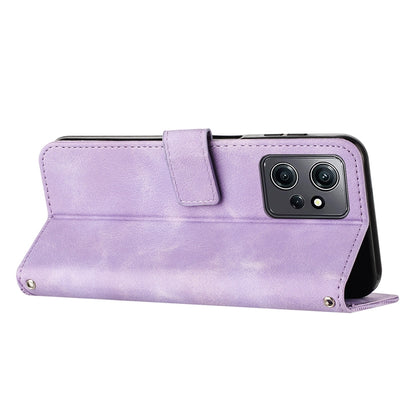 Xiaomi Redmi Note 12 4G Dream Triangle Leather Wallet Phone Case with Lanyard, Card Slot, Cash Compartment, Foldable Kickstand, Shockproof PU TPU Protective Cover