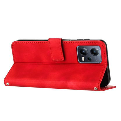 Xiaomi Redmi Note 12 Pro 4G Dream Triangle Leather Wallet Phone Case with Lanyard, Card Slot, Cash Compartment, Foldable Kickstand, Shockproof PU TPU Protective Cover