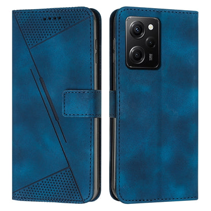Xiaomi Redmi Note 12 Pro Speed Dream Triangle Leather Wallet Phone Case with Lanyard, Card Slot, Cash Compartment, Foldable Kickstand, Shockproof PU TPU Protective Cover
