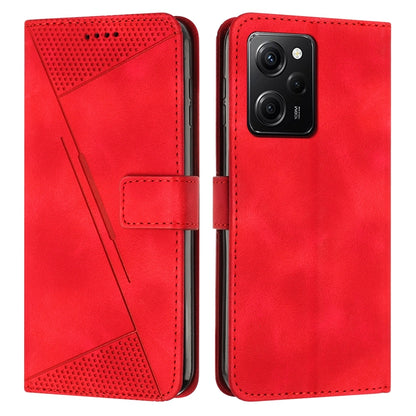 Xiaomi Redmi Note 12 Pro Speed Dream Triangle Leather Wallet Phone Case with Lanyard, Card Slot, Cash Compartment, Foldable Kickstand, Shockproof PU TPU Protective Cover