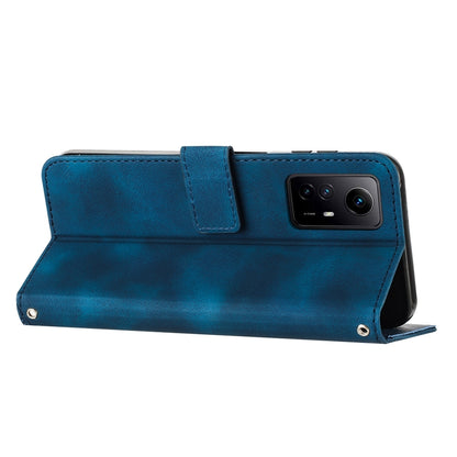Xiaomi Redmi Note 12S Dream Triangle Leather Wallet Phone Case with Lanyard, Card Slot, Cash Compartment, Foldable Kickstand, Shockproof PU TPU Protective Cover