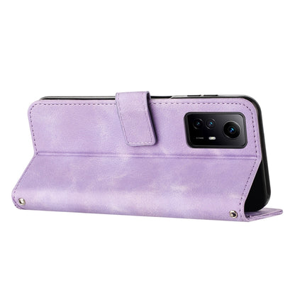 Xiaomi Redmi Note 12S Dream Triangle Leather Wallet Phone Case with Lanyard, Card Slot, Cash Compartment, Foldable Kickstand, Shockproof PU TPU Protective Cover