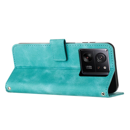 Xiaomi 13T Pro Dream Triangle Leather Wallet Phone Case with Lanyard, Card Slot, Cash Compartment, Foldable Kickstand, Shockproof PU TPU Protective Cover