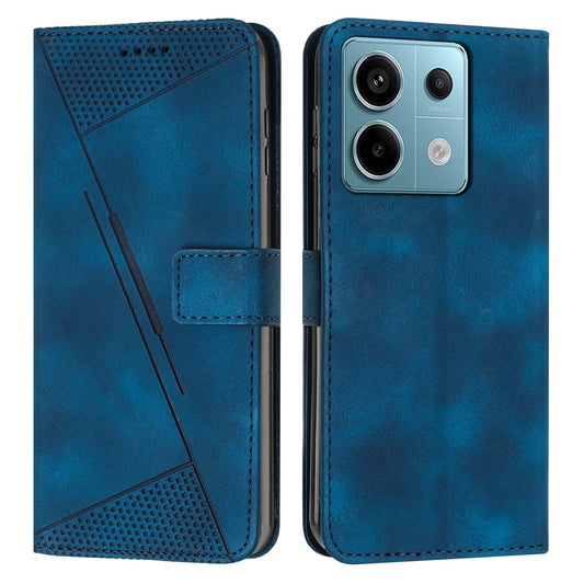 Xiaomi Redmi Note 13 Pro 5G Dream Triangle Leather Wallet Phone Case with Lanyard, Card Slot, Cash Compartment, Foldable Kickstand, Shockproof PU TPU Protective Cover