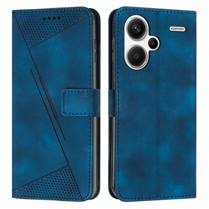 Xiaomi Redmi Note 13 Pro+ Dream Triangle Leather Wallet Phone Case with Lanyard, Card Slot, Cash Compartment, Foldable Kickstand, Shockproof PU TPU Protective Cover
