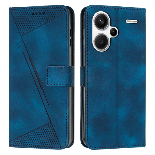 Xiaomi Redmi Note 13 Pro+ Dream Triangle Leather Wallet Phone Case with Lanyard, Card Slot, Cash Compartment, Foldable Kickstand, Shockproof PU TPU Protective Cover