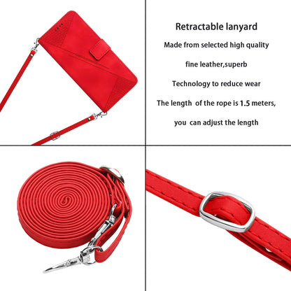 Xiaomi 14 Pro Dream Triangle Leather Wallet Phone Case with Lanyard, Card Slot, Cash Compartment, Foldable Kickstand, Shockproof PU TPU Protective Cover
