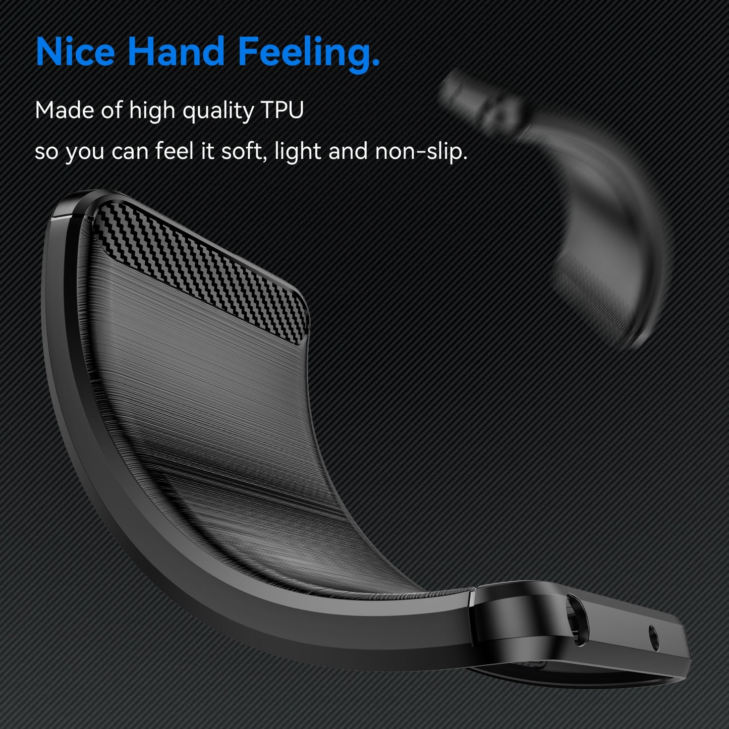 OPPO K11 5G Carbon Fiber Brushed Texture TPU Protective Phone Case Shockproof Slim Cover