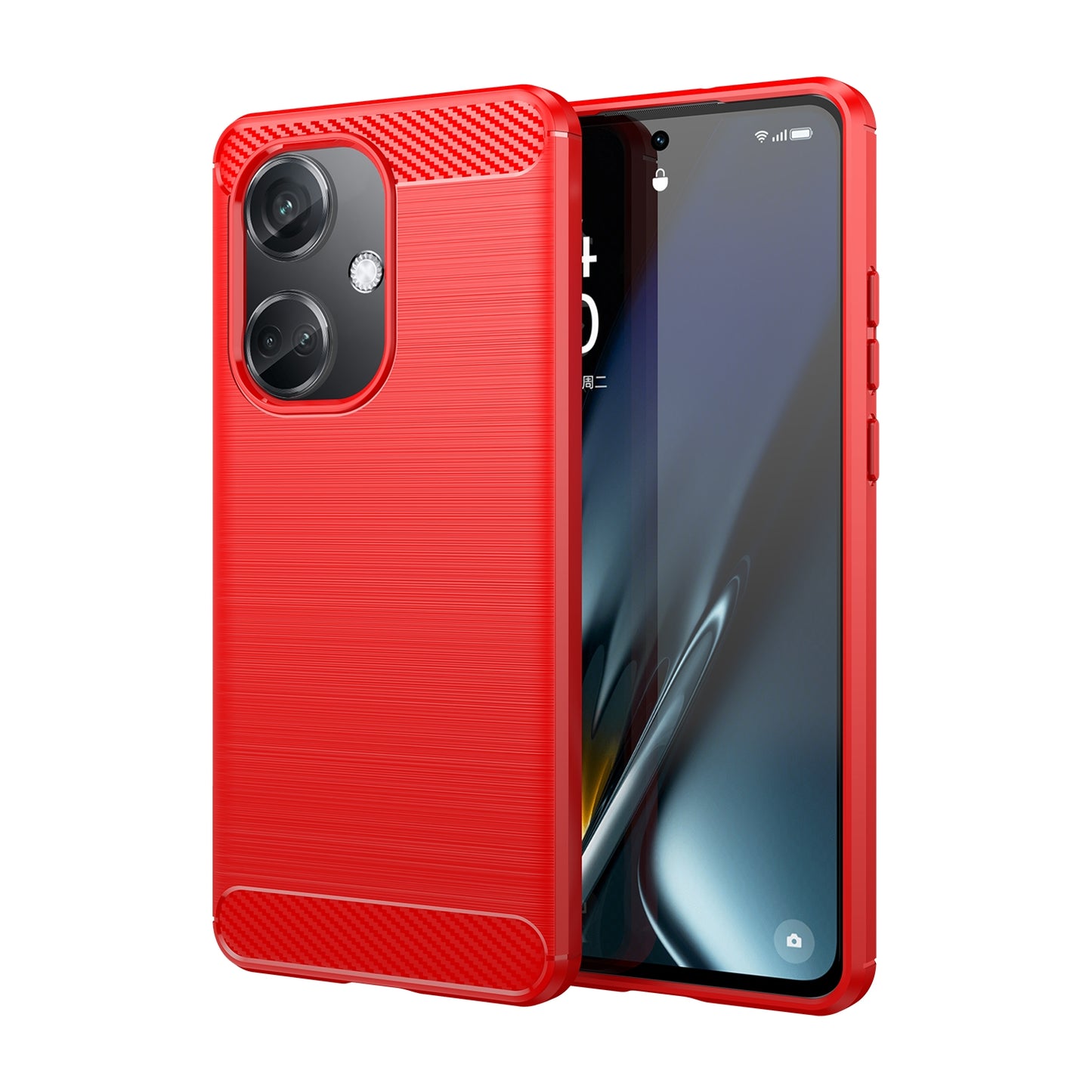 OPPO K11 5G Carbon Fiber Brushed Texture TPU Protective Phone Case Shockproof Slim Cover