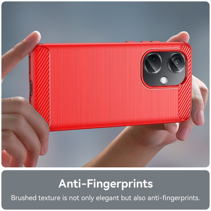 OPPO K11 5G Carbon Fiber Brushed Texture TPU Protective Phone Case Shockproof Slim Cover