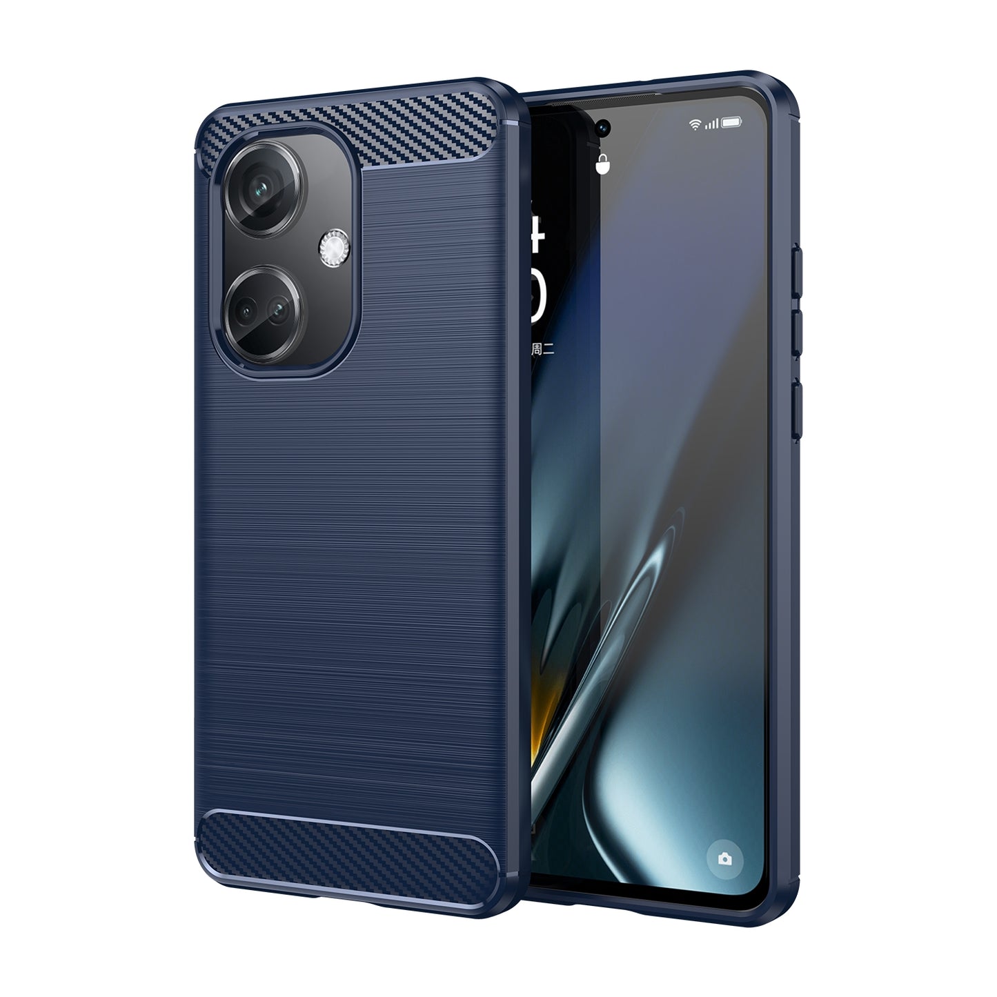 OPPO K11 5G Carbon Fiber Brushed Texture TPU Protective Phone Case Shockproof Slim Cover