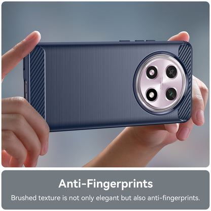 OPPO A2 Pro Carbon Fiber Brushed Texture TPU Protective Phone Case Shockproof Slim Cover