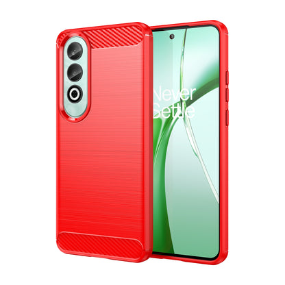 OPPO K12 5G Carbon Fiber Brushed Texture TPU Protective Phone Case Shockproof Slim Cover