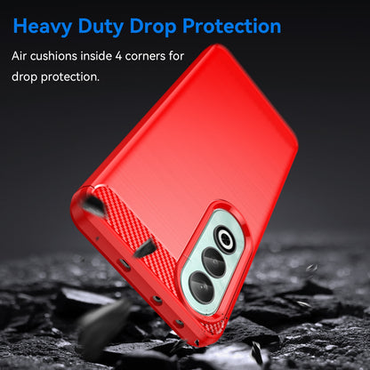 OPPO K12 5G Carbon Fiber Brushed Texture TPU Protective Phone Case Shockproof Slim Cover