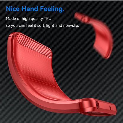 OPPO K12 5G Carbon Fiber Brushed Texture TPU Protective Phone Case Shockproof Slim Cover
