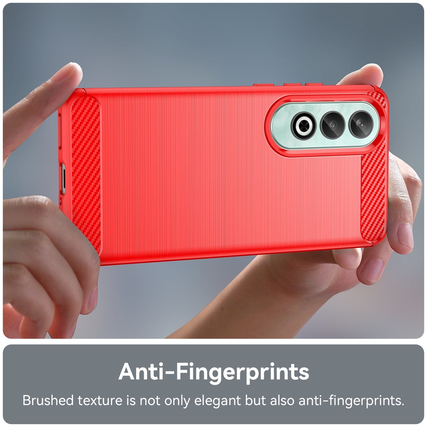 OPPO K12 5G Carbon Fiber Brushed Texture TPU Protective Phone Case Shockproof Slim Cover