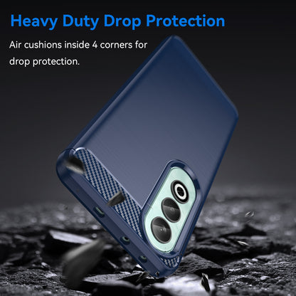 OPPO K12 5G Carbon Fiber Brushed Texture TPU Protective Phone Case Shockproof Slim Cover
