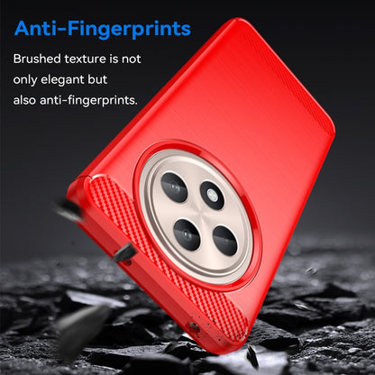 OPPO Reno12 F 5G Carbon Fiber Brushed Texture TPU Protective Phone Case Shockproof Slim Cover
