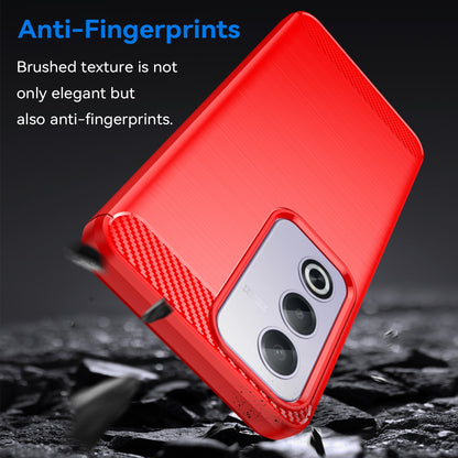 OPPO A3 Energy Carbon Fiber Brushed Texture TPU Protective Phone Case Shockproof Slim Cover