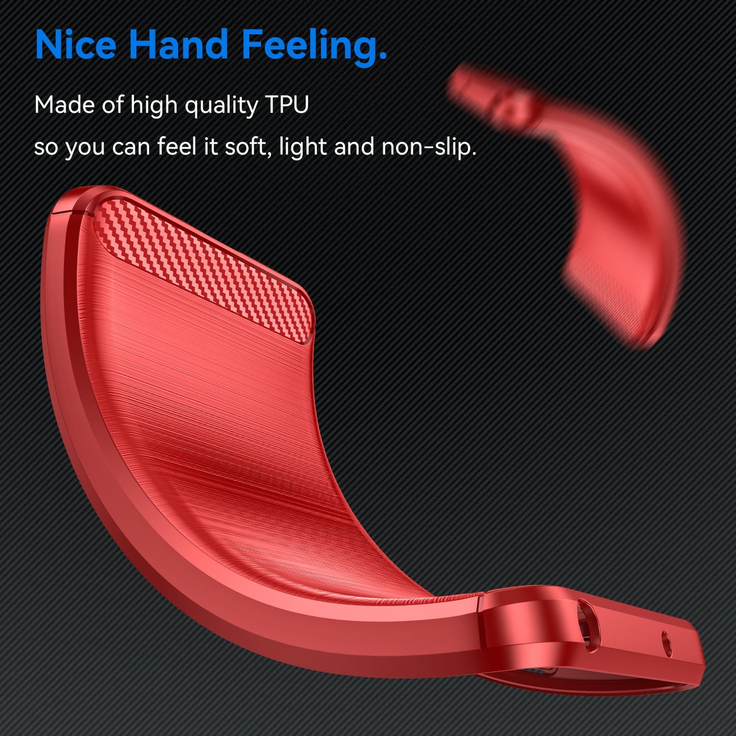 OPPO A3 Energy Carbon Fiber Brushed Texture TPU Protective Phone Case Shockproof Slim Cover