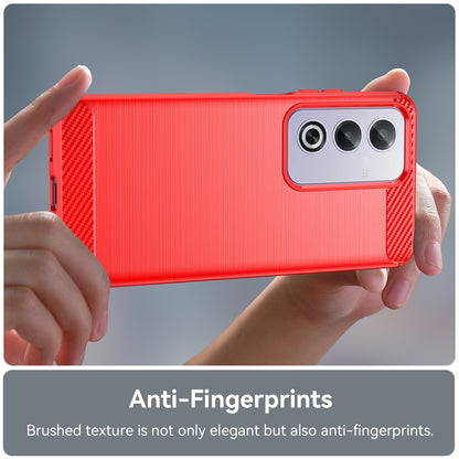 OPPO A3 Energy Carbon Fiber Brushed Texture TPU Protective Phone Case Shockproof Slim Cover