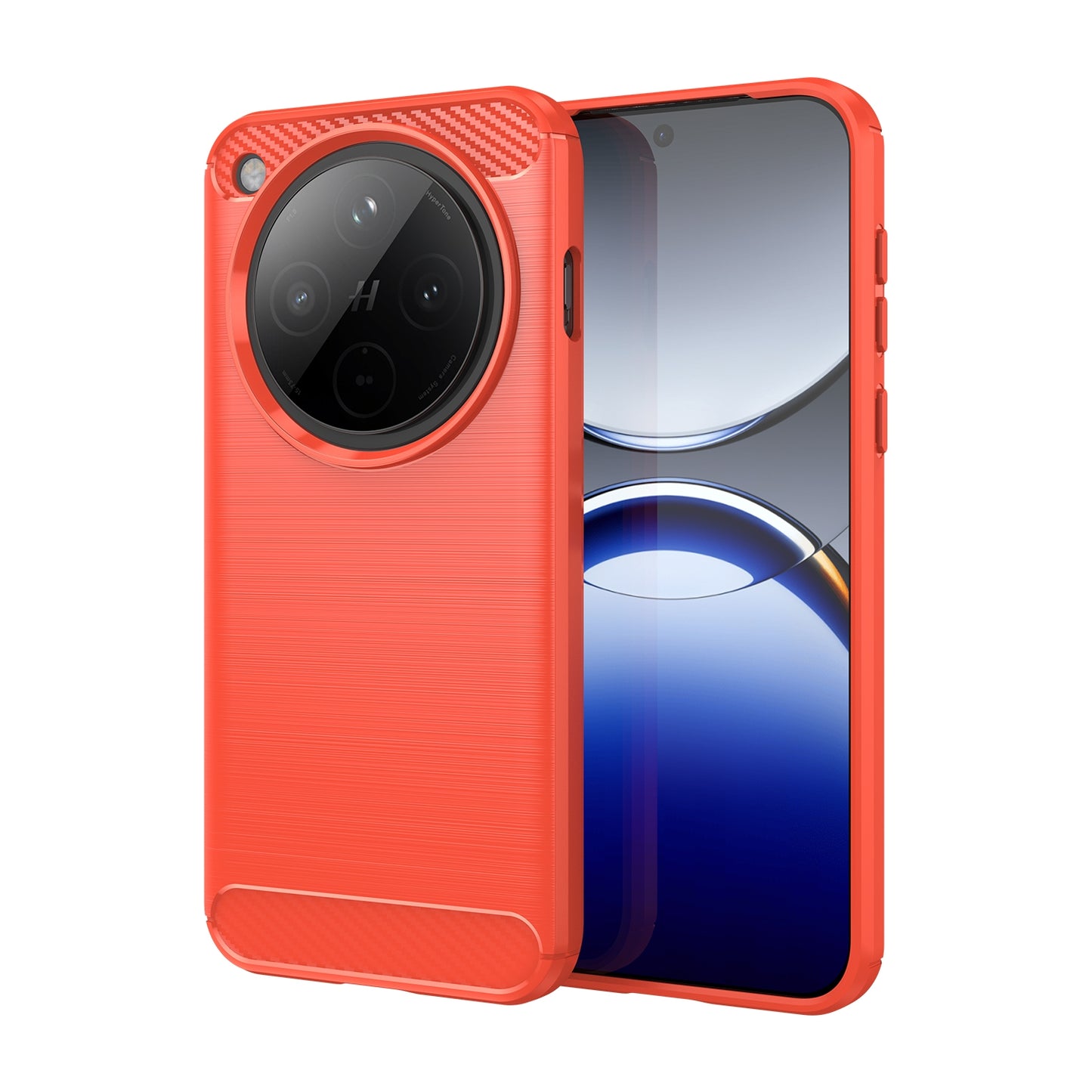 OPPO Find X8 Carbon Fiber Brushed Texture TPU Protective Phone Case Shockproof Slim Cover