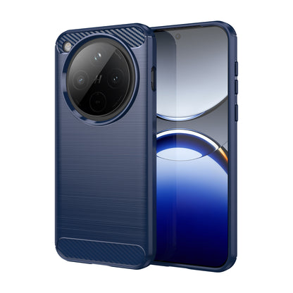 OPPO Find X8 Carbon Fiber Brushed Texture TPU Protective Phone Case Shockproof Slim Cover