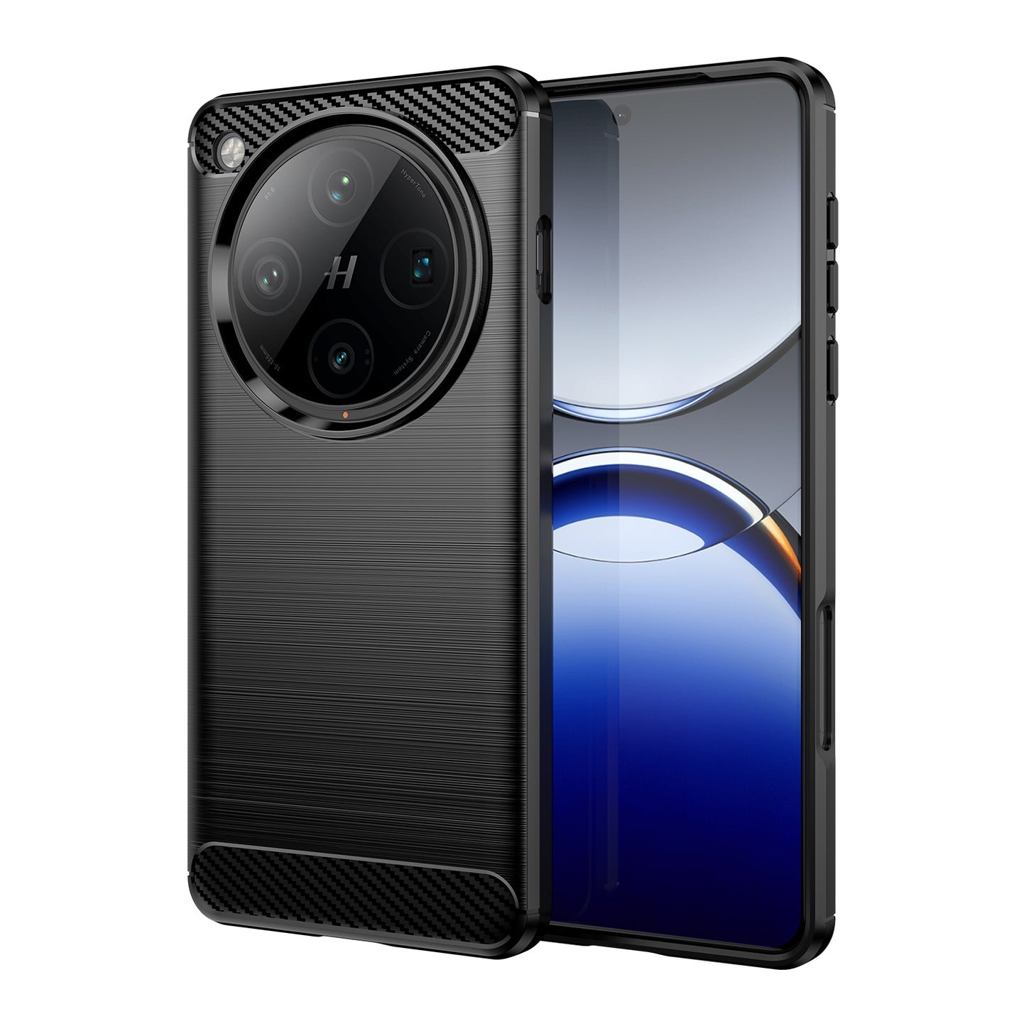 OPPO Find X8 Pro Carbon Fiber Brushed Texture TPU Protective Phone Case Shockproof Slim Cover
