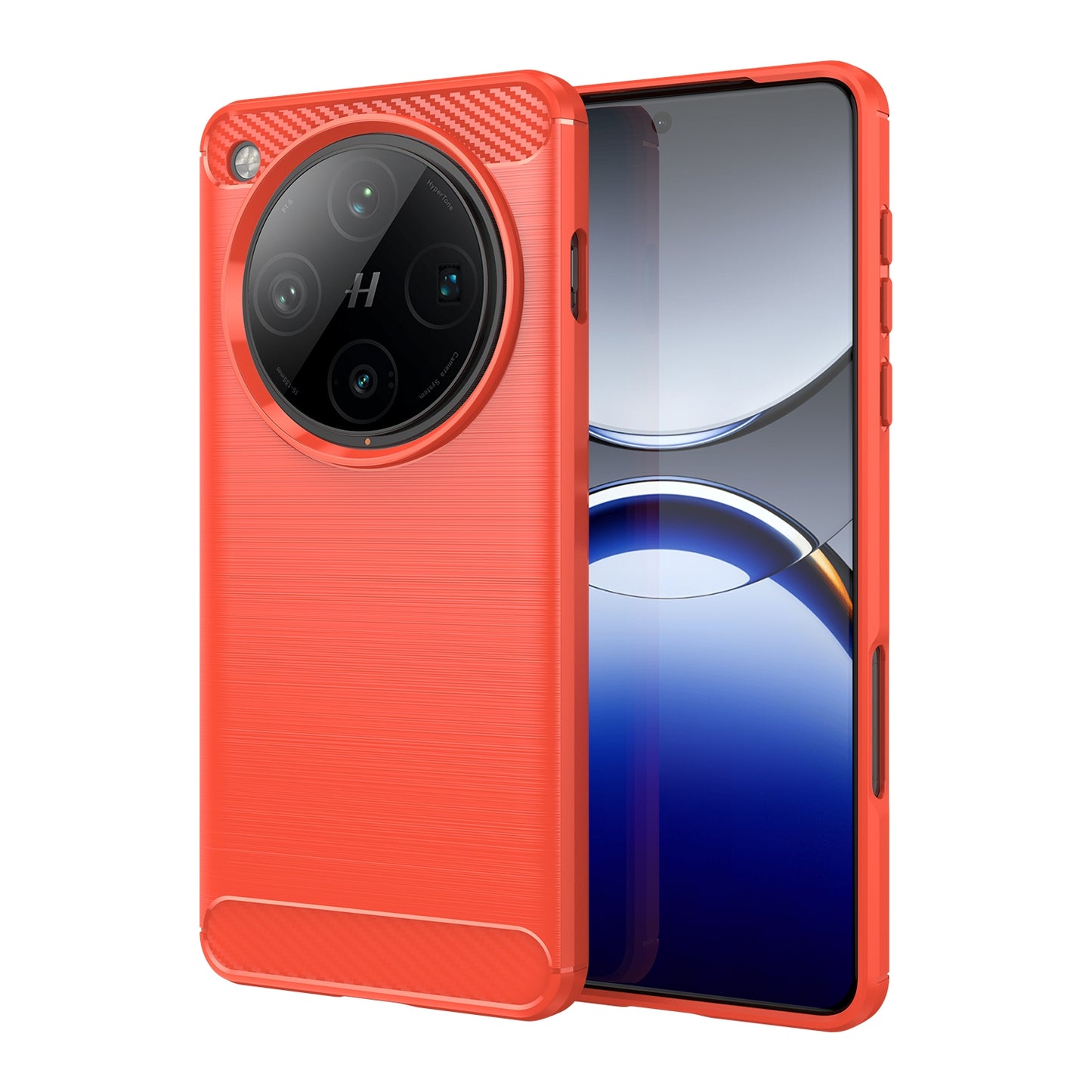 OPPO Find X8 Pro Carbon Fiber Brushed Texture TPU Protective Phone Case Shockproof Slim Cover