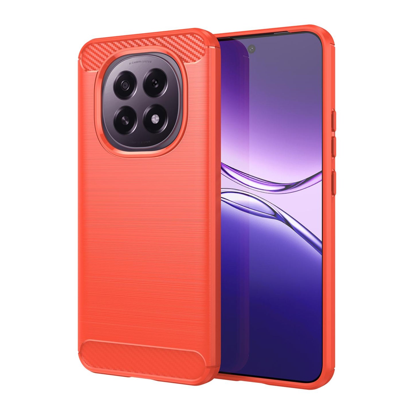 OPPO F29 5G Carbon Fiber Brushed Texture TPU Protective Phone Case Shockproof Slim Cover