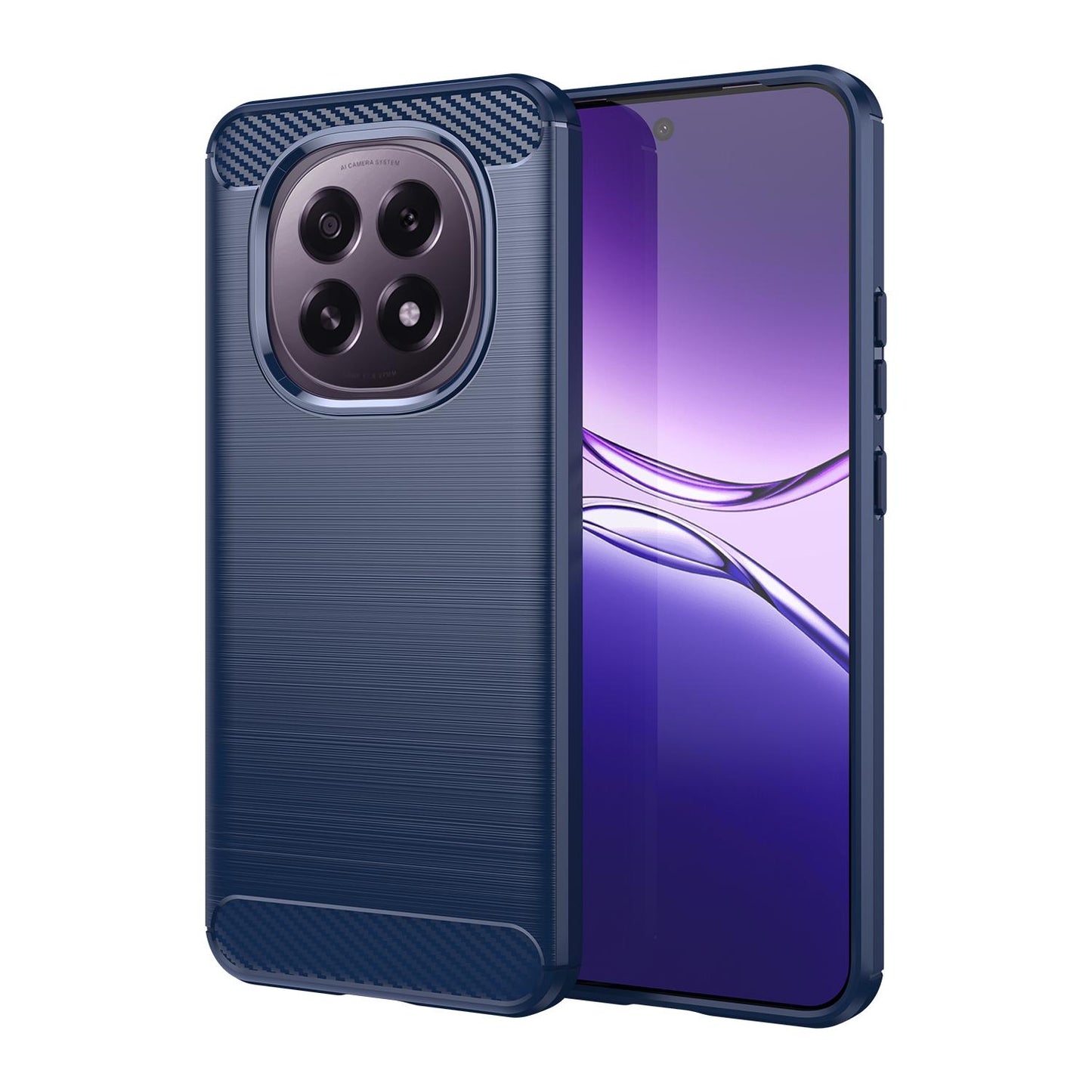 OPPO F29 5G Carbon Fiber Brushed Texture TPU Protective Phone Case Shockproof Slim Cover