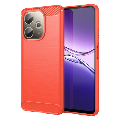 OPPO A5 Pro 4G Carbon Fiber Brushed Texture TPU Protective Phone Case Shockproof Slim Cover